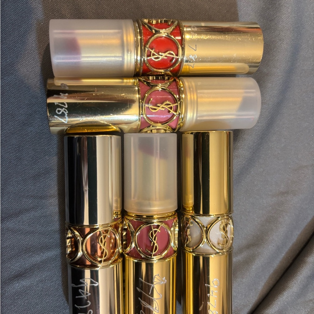 Yves Saint Laurent Rouge Volupté Lipstick Bundle Set 5 Lip color Variety Pack - Picture 4 of 14